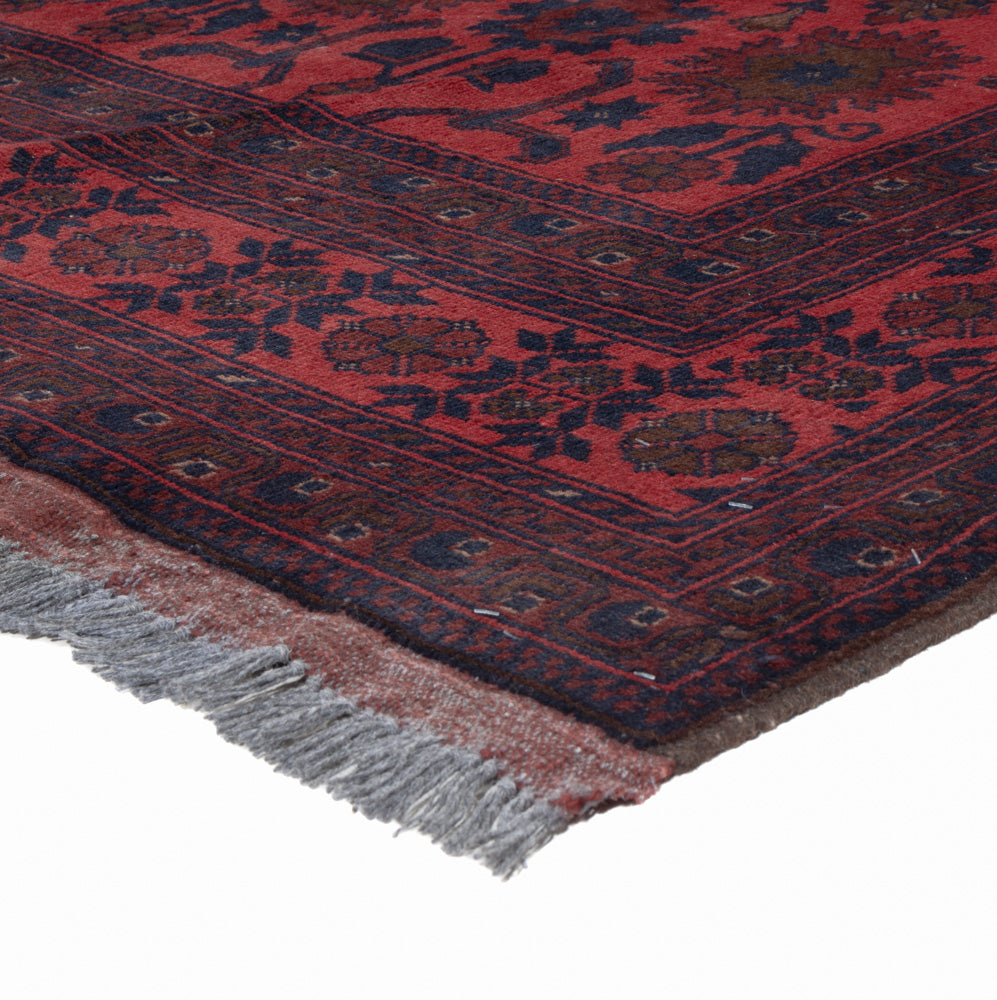 Afghan Rug - Kunduz - 200 x 156 cm - red