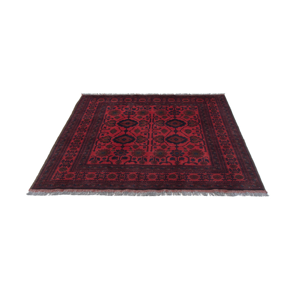 Afghan Rug - Kunduz - 200 x 156 cm - red