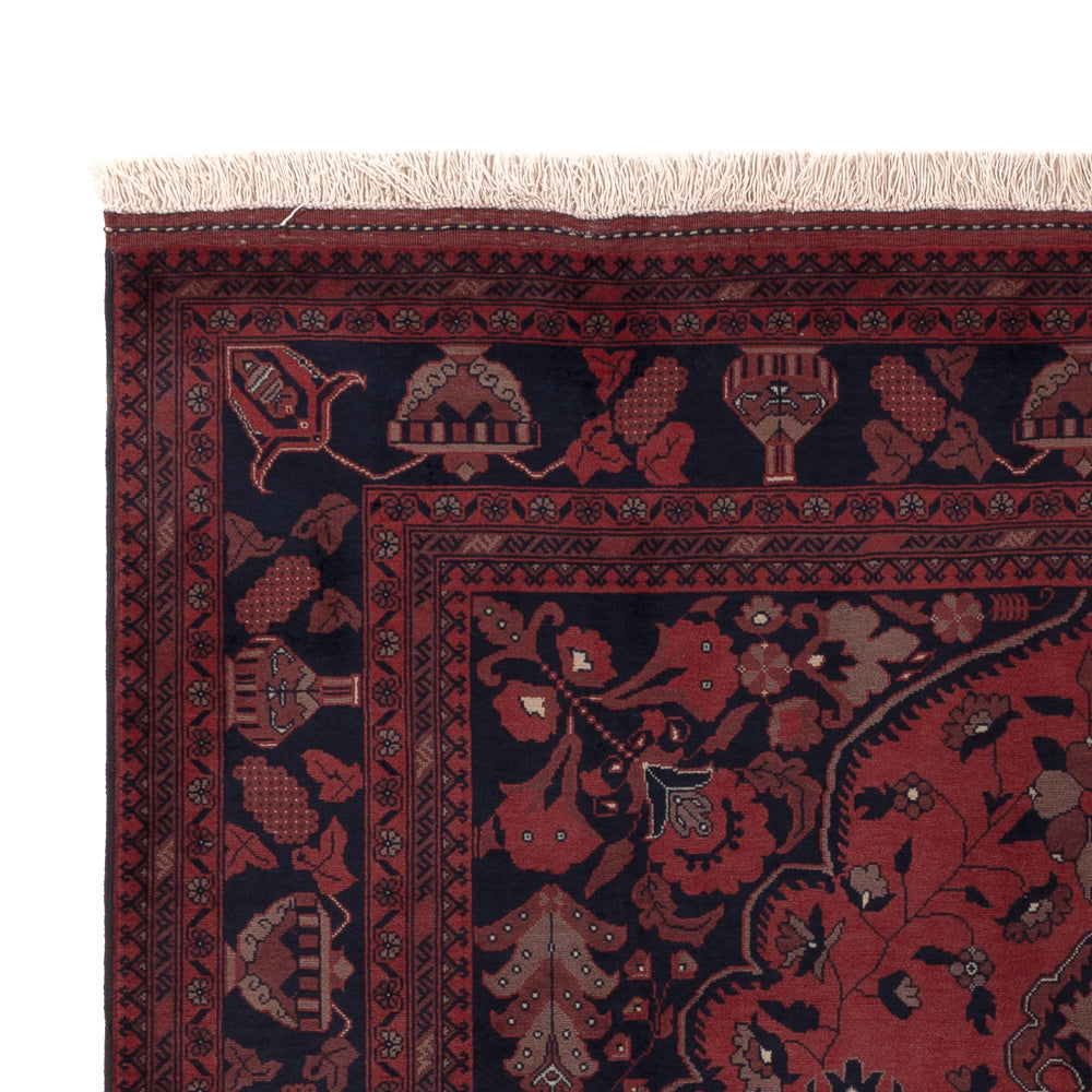 Afghan Rug - Royal - 200 x 148 cm - red
