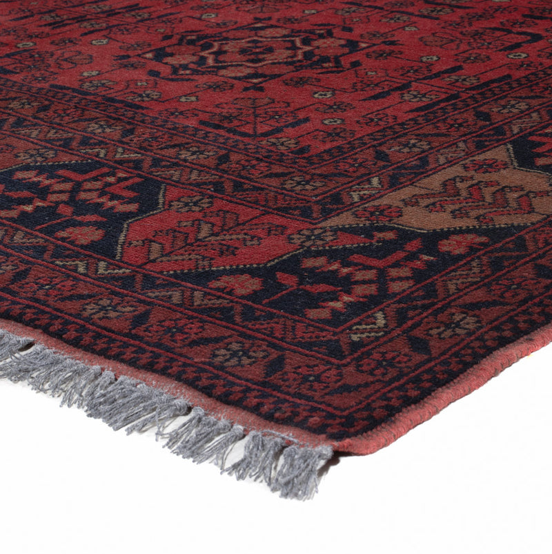 Afghan Rug - Kunduz - 195 x 149 cm - red