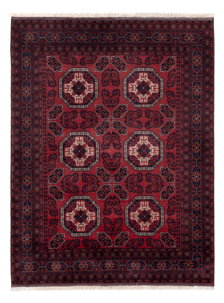 Afghan Rug - Royal - 198 x 151 cm - red