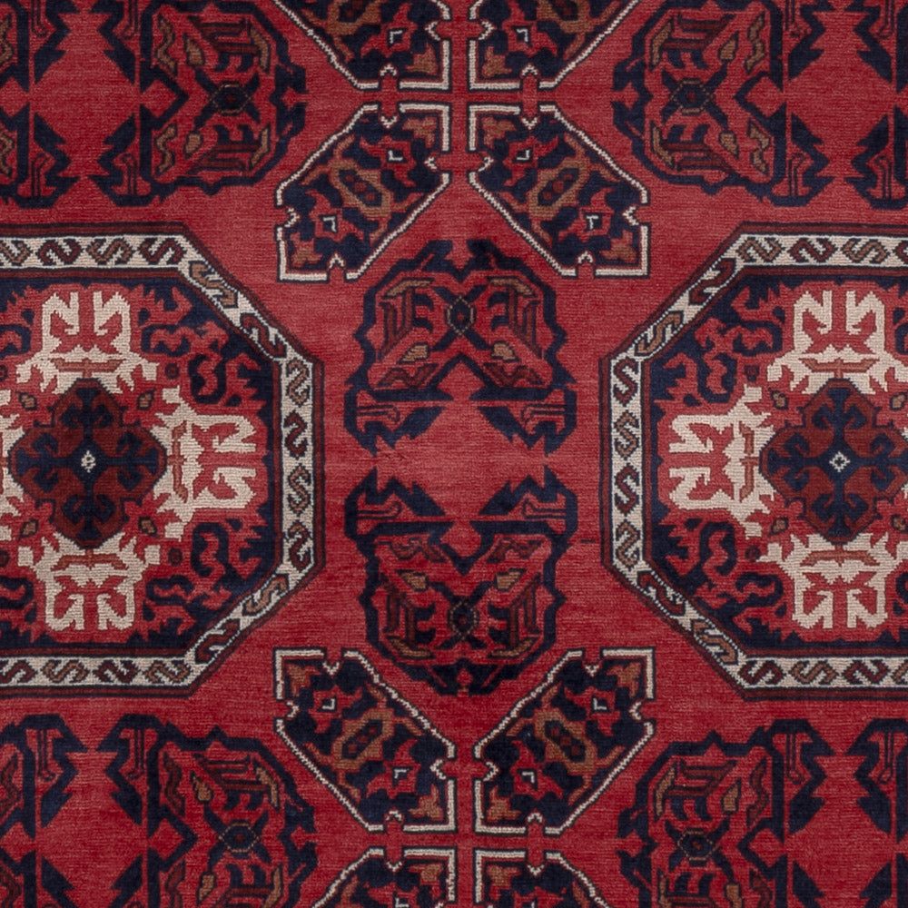 Afghan Rug - Royal - 198 x 151 cm - red