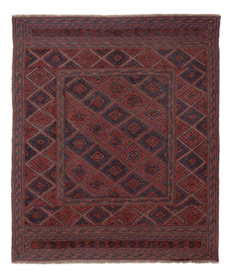 Kelim Rug - Oriental square  - 146 x 126 cm - multicolored