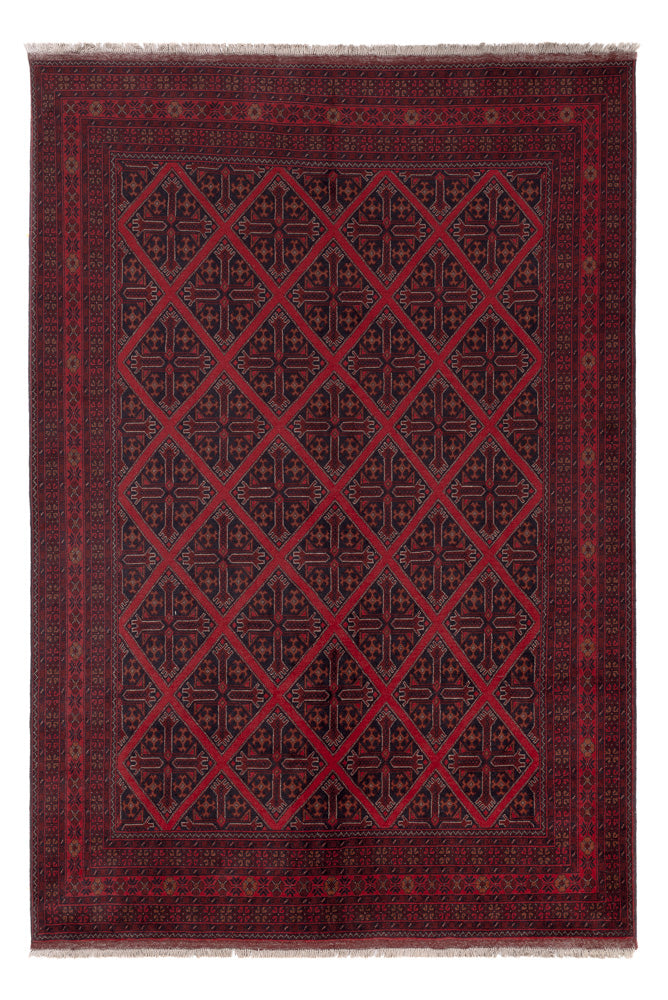 Afghan Rug - Kunduz - 302 x 203 cm - red