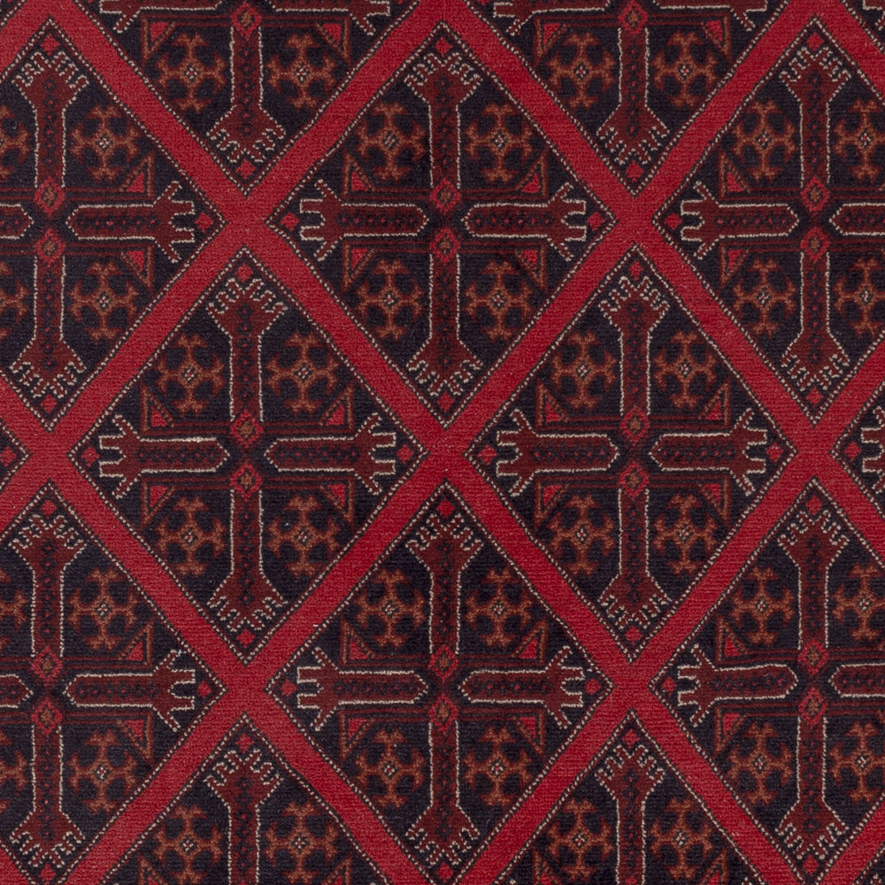 Afghan Rug - Kunduz - 302 x 203 cm - red