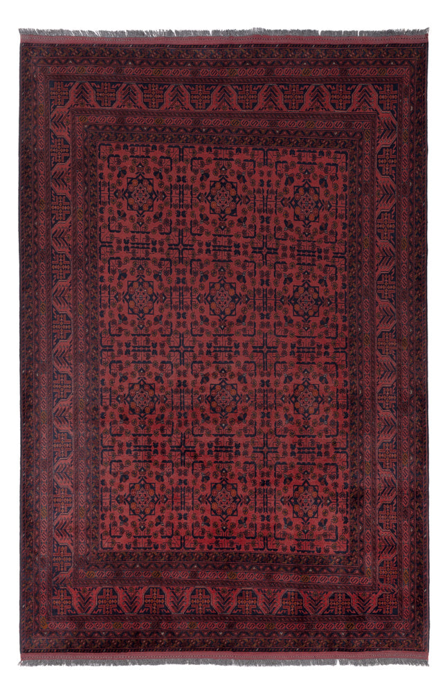 Afghan Rug - Kunduz - 291 x 192 cm - red