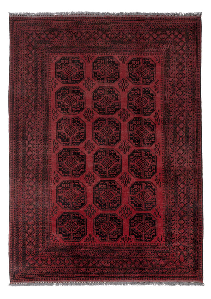 Afghan Rug - Filpa - 290 x 207 cm - red