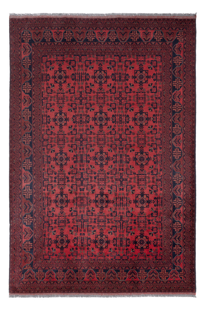 Afghan Rug - Kunduz - 295 x 201 cm - red