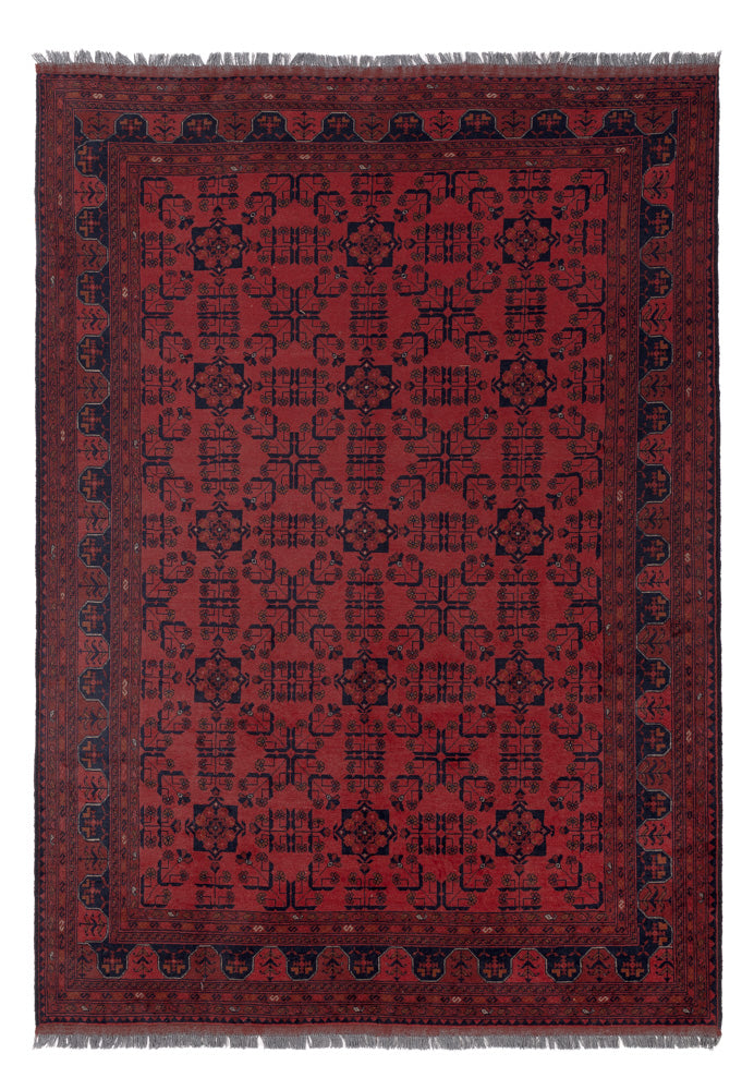 Afghan Rug - Kunduz - 286 x 199 cm - red