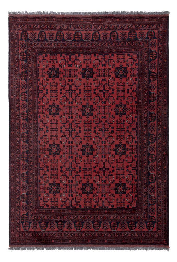 Afghan Rug - Kunduz - 286 x 201 cm - red
