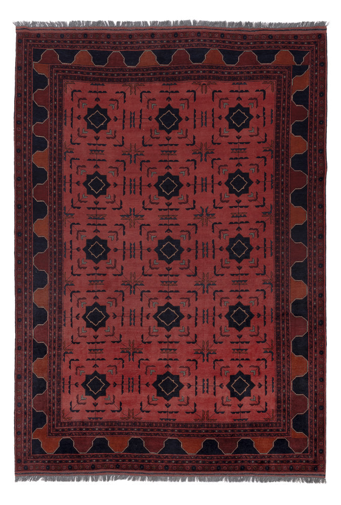 Afghan Rug - Kunduz - 295 x 204 cm - red