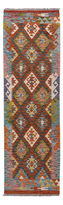 Runner Kelim Rug - Splash - 202 x 60 cm - multicolored