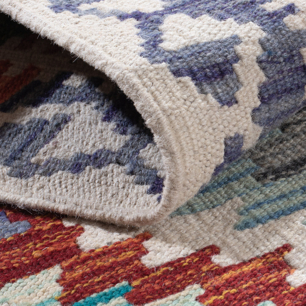 Runner Kelim Rug - Splash - 192 x 60 cm - multicolored