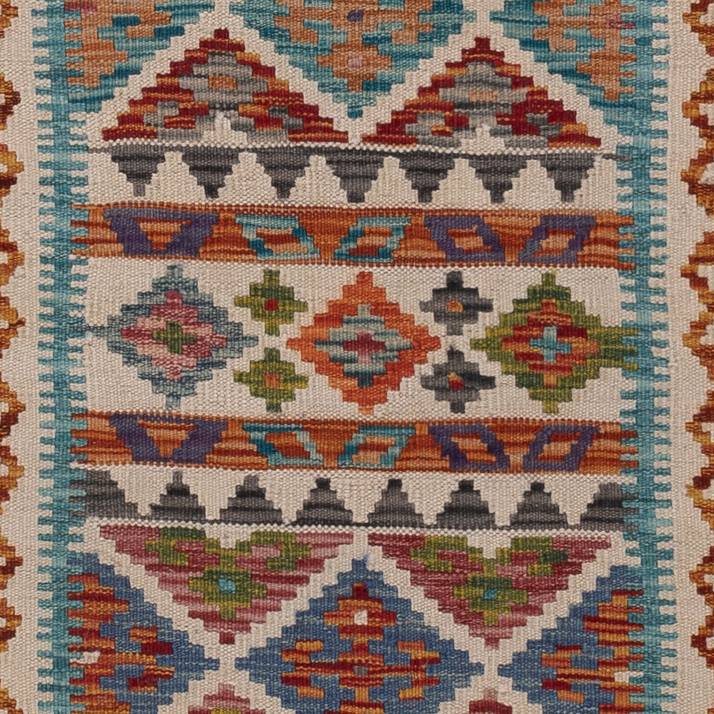 Runner Kelim Rug - Splash - 193 x 58 cm - multicolored