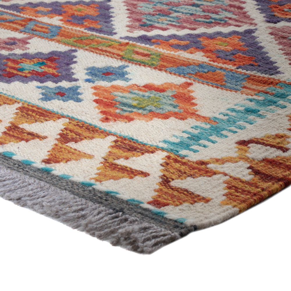 Runner Kelim Rug - Splash - 193 x 58 cm - multicolored