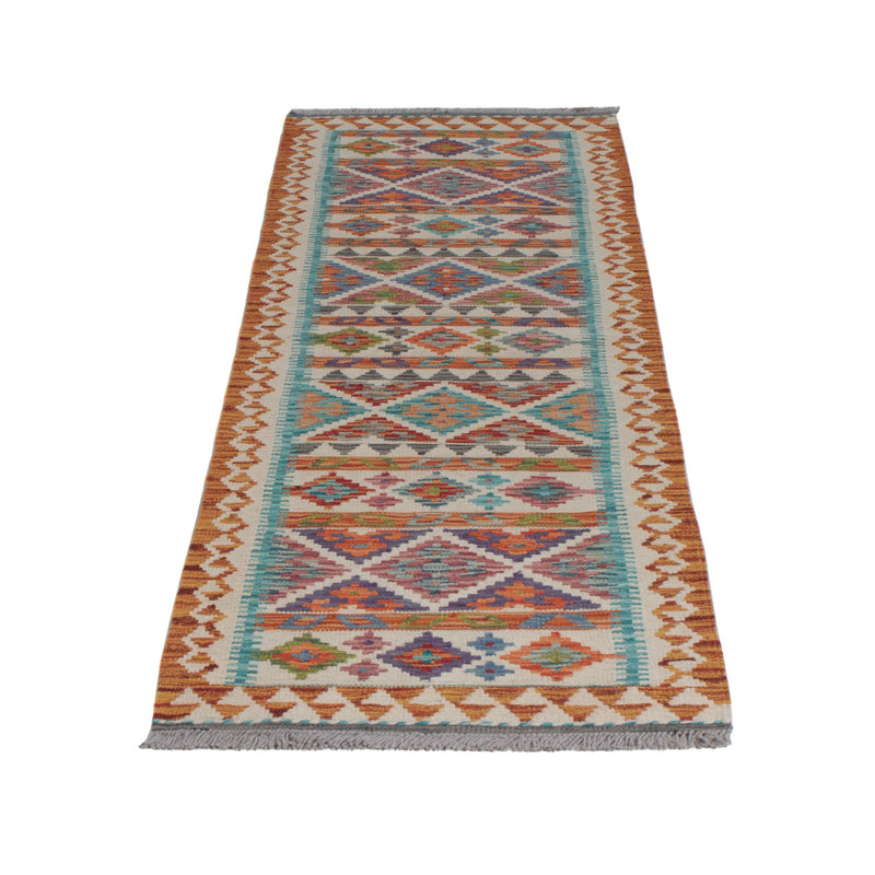 Runner Kelim Rug - Splash - 193 x 58 cm - multicolored