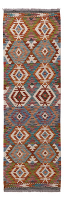 Runner Kelim Rug - Splash - 201 x 63 cm - multicolored