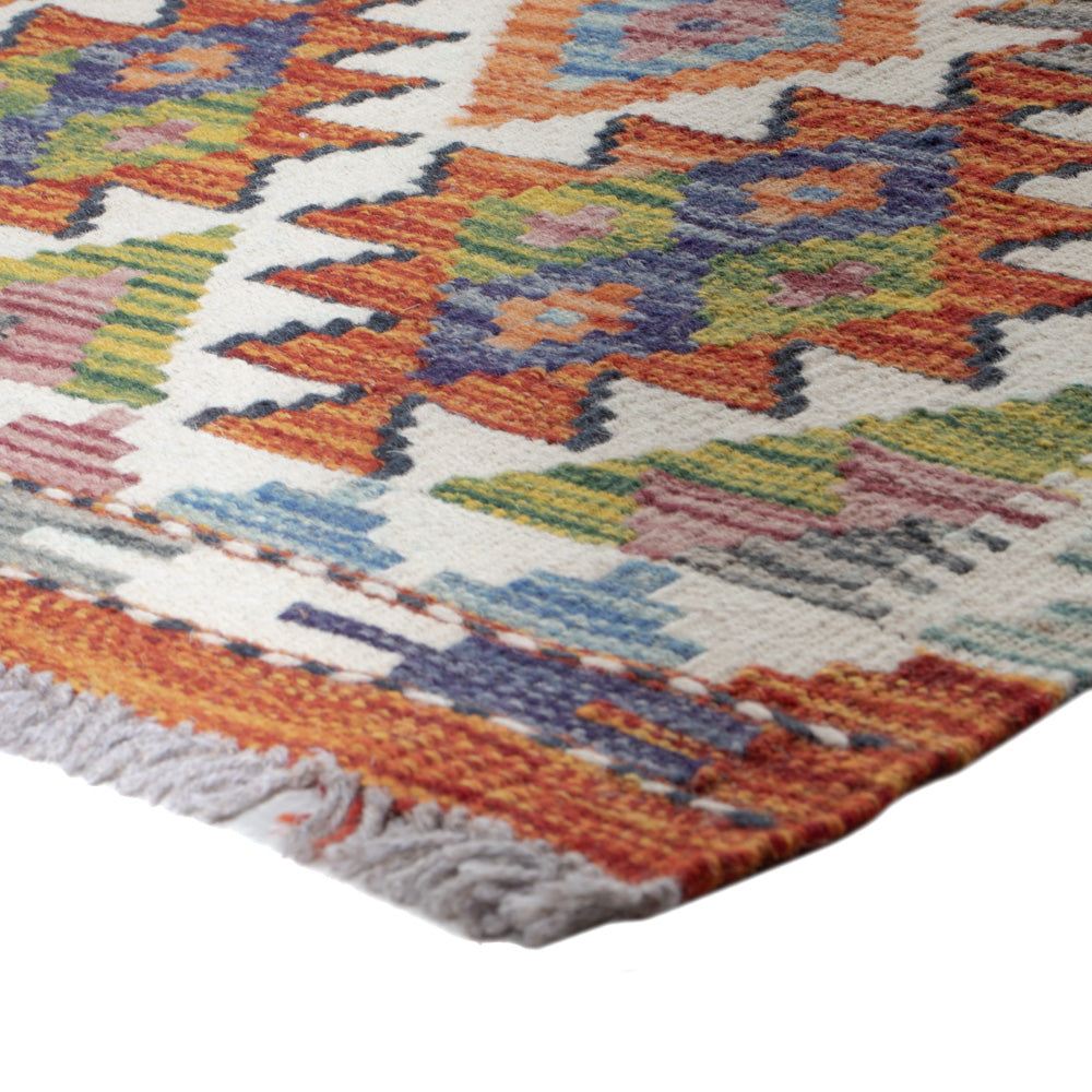 Runner Kelim Rug - Splash - 200 x 60 cm - multicolored