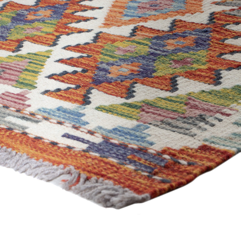 Runner Kelim Rug - Splash - 200 x 60 cm - multicolored