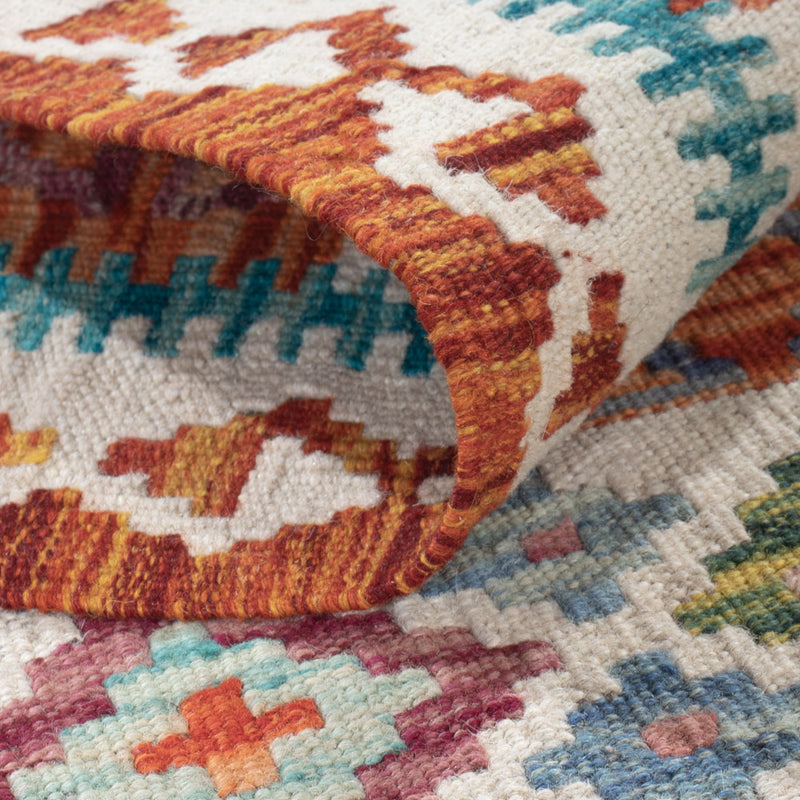 Runner Kelim Rug - Splash - 194 x 59 cm - multicolored