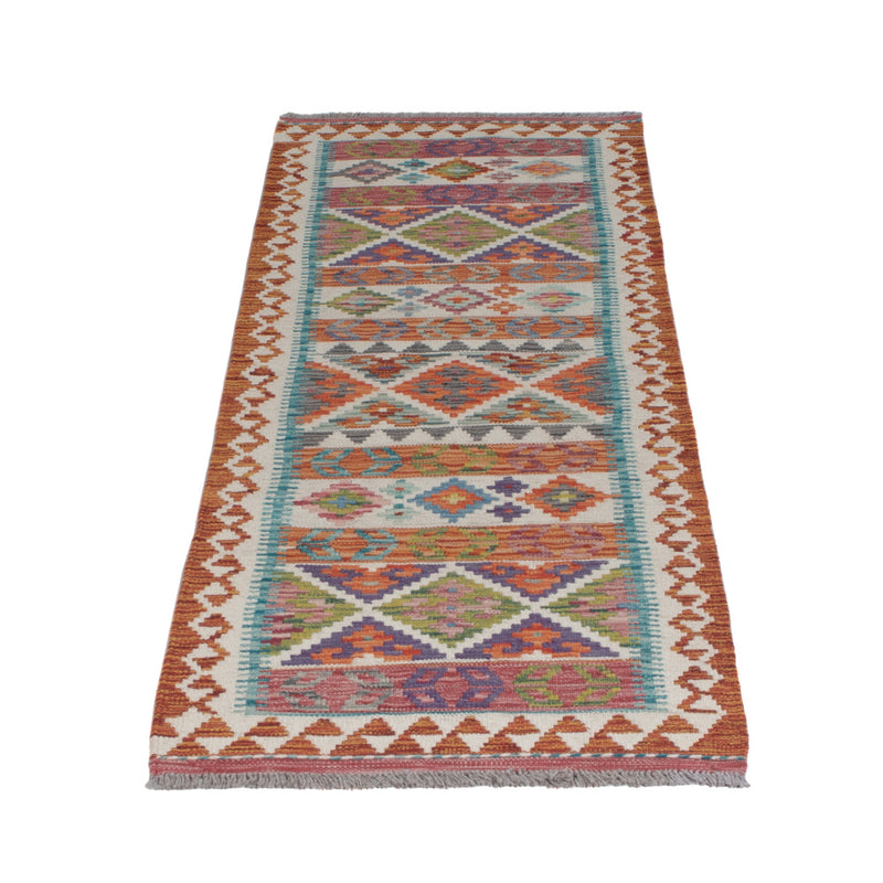Runner Kelim Rug - Splash - 194 x 59 cm - multicolored