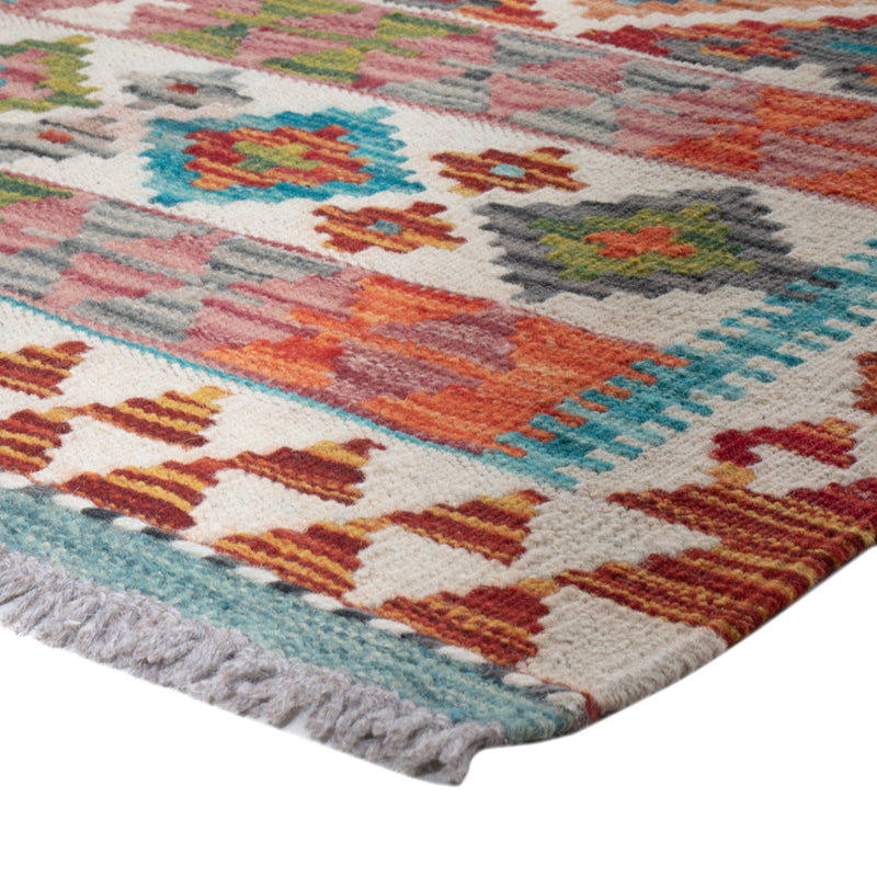Runner Kelim Rug - Splash - 191 x 57 cm - multicolored