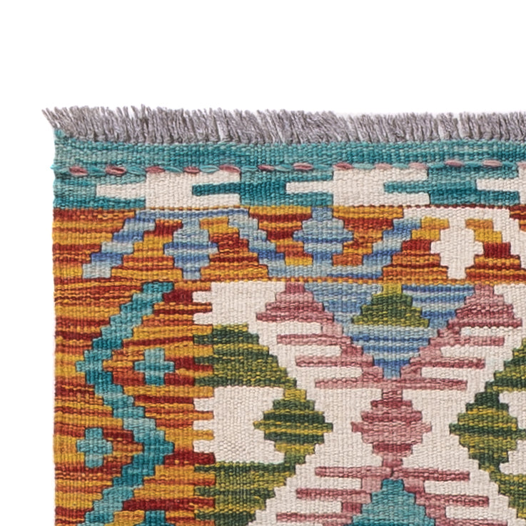 Runner Kelim Rug - Splash - 195 x 60 cm - multicolored