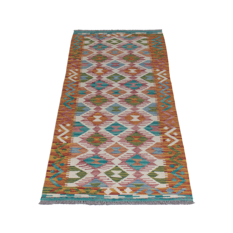 Runner Kelim Rug - Splash - 195 x 60 cm - multicolored