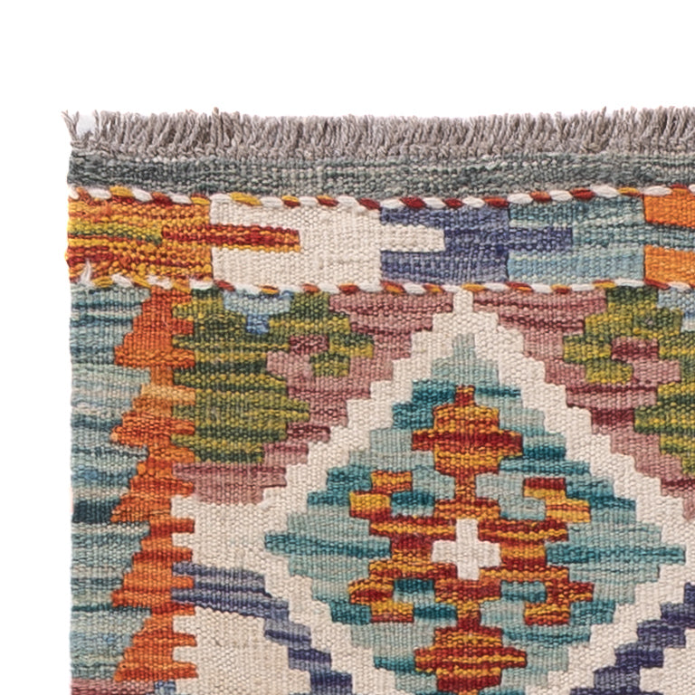 Runner Kelim Rug - Splash - 188 x 64 cm - multicolored