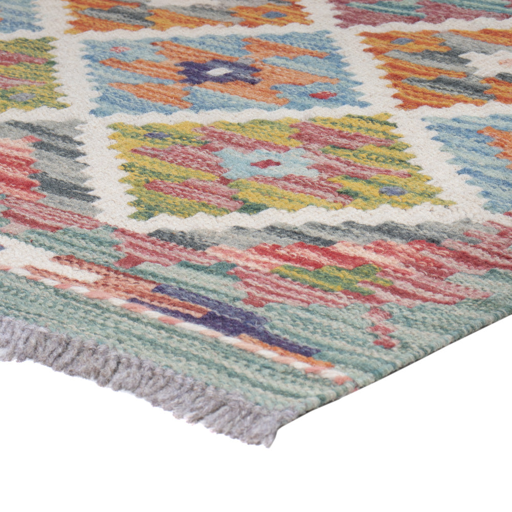 Runner Kelim Rug - Splash - 195 x 60 cm - multicolored
