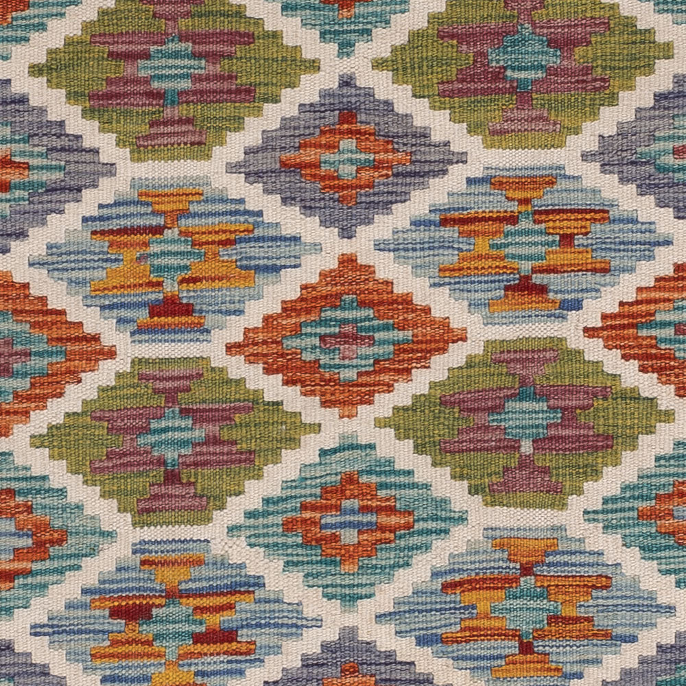 Runner Kelim Rug - Splash - 194 x 62 cm - multicolored