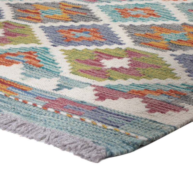 Runner Kelim Rug - Splash - 194 x 62 cm - multicolored