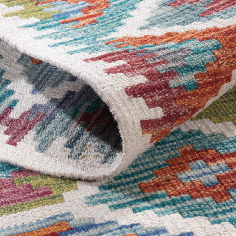 Runner Kelim Rug - Splash - 194 x 62 cm - multicolored