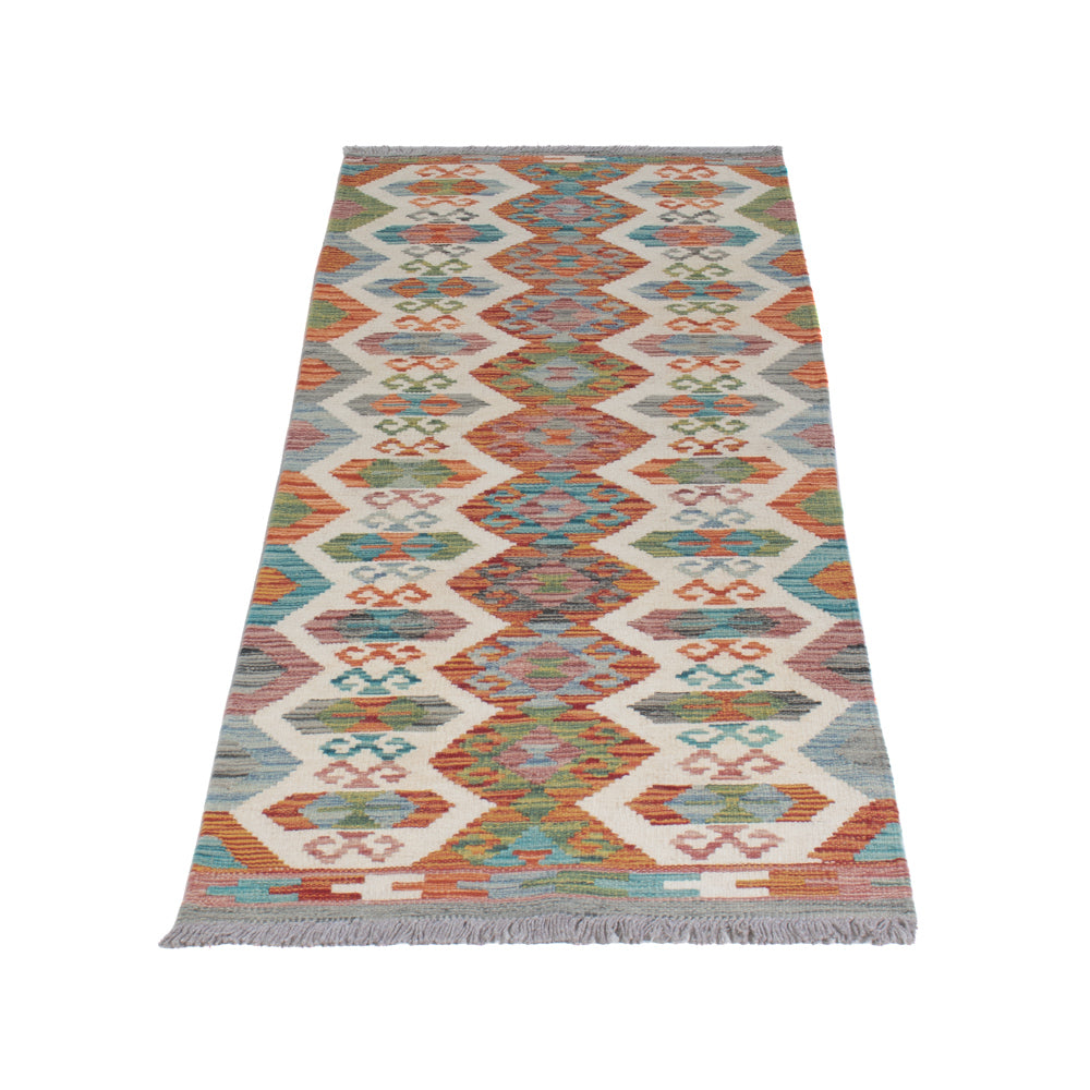 Runner Kelim Rug - Splash - 197 x 64 cm - multicolored