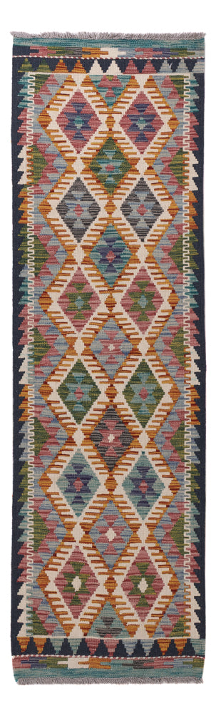 Runner Kelim Rug - Splash - 195 x 60 cm - multicolored