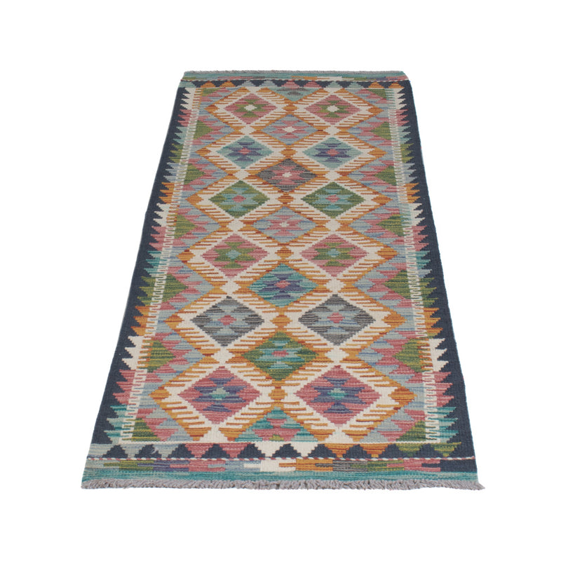 Runner Kelim Rug - Splash - 195 x 60 cm - multicolored
