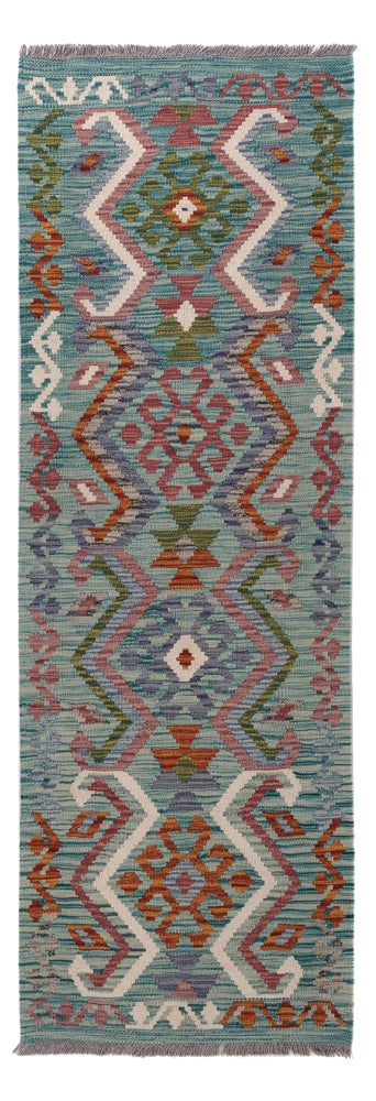 Runner Kelim Rug - Splash - 195 x 65 cm - multicolored
