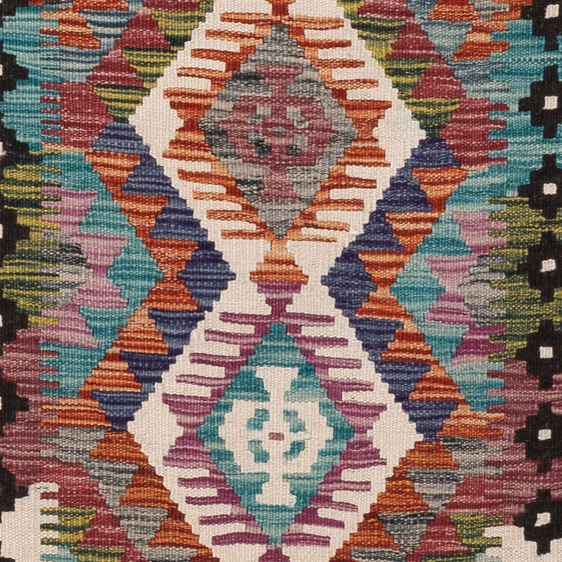 Runner Kelim Rug - Splash - 191 x 61 cm - multicolored