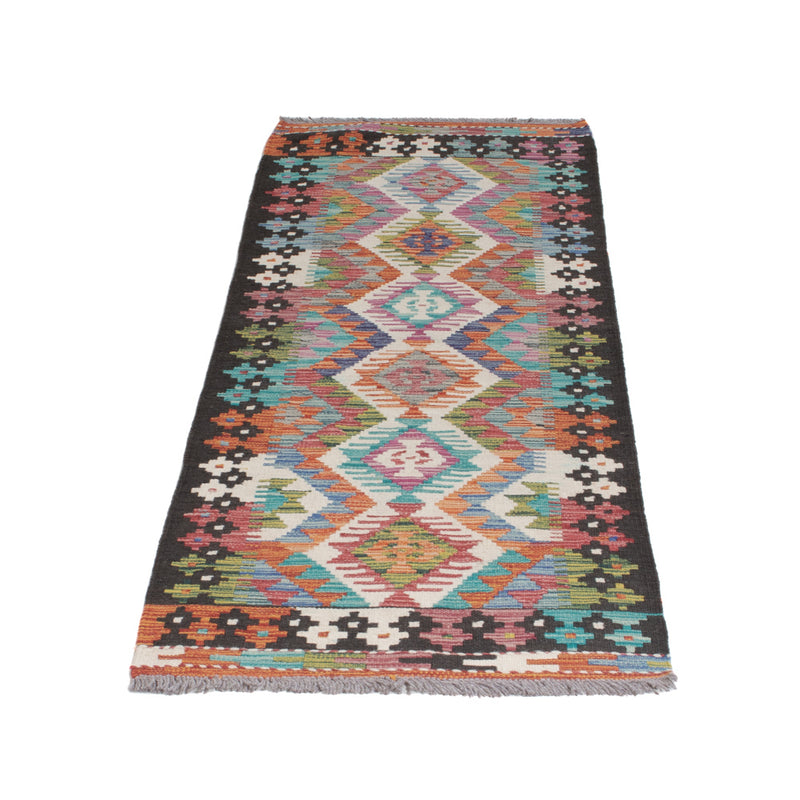 Runner Kelim Rug - Splash - 191 x 61 cm - multicolored
