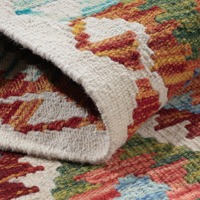 Runner Kelim Rug - Splash - 197 x 66 cm - multicolored