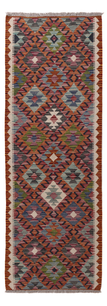 Runner Kelim Rug - Splash - 195 x 66 cm - multicolored