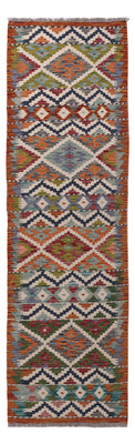 Runner Kelim Rug - Splash - 201 x 59 cm - multicolored