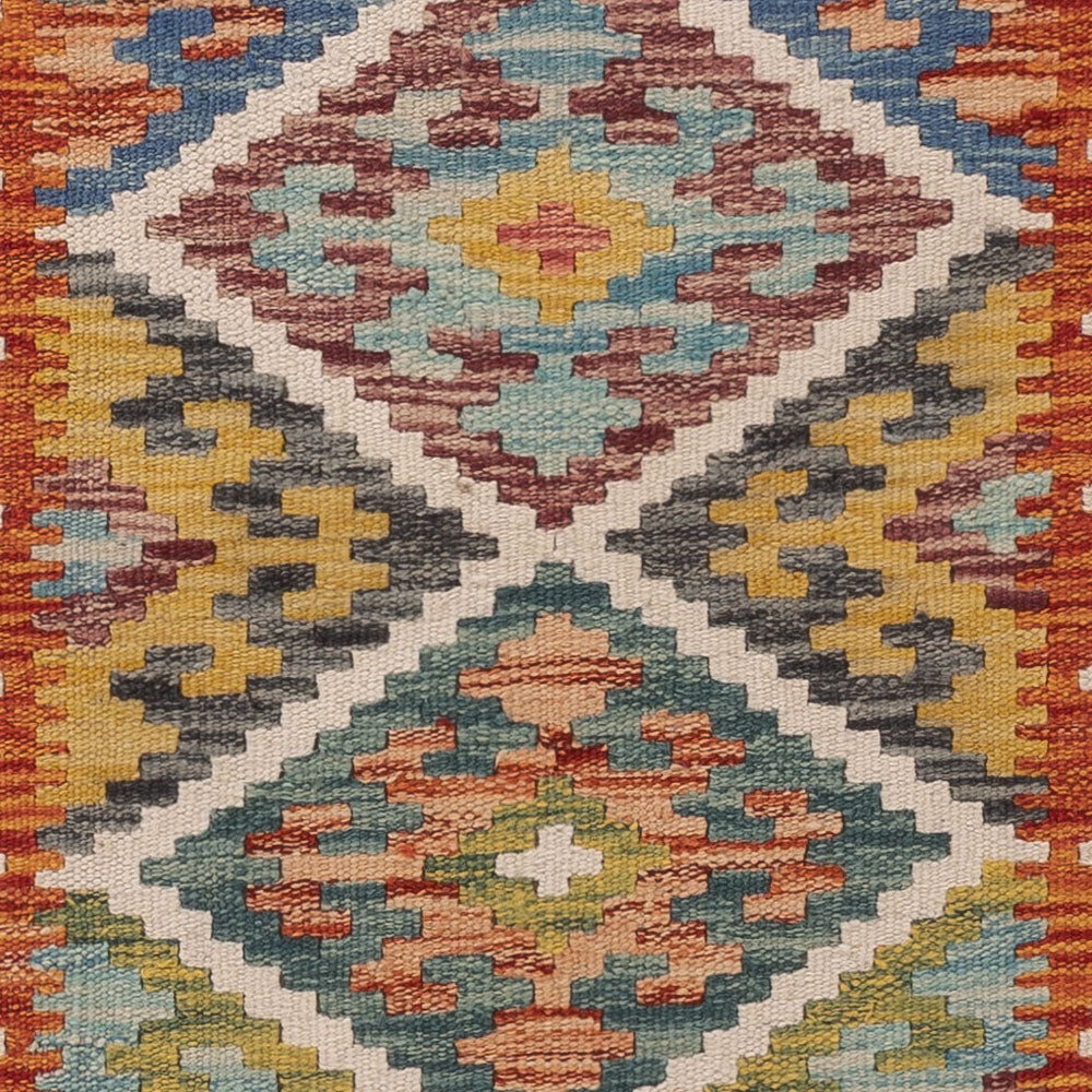 Runner Kelim Rug - Splash - 190 x 73 cm - multicolored