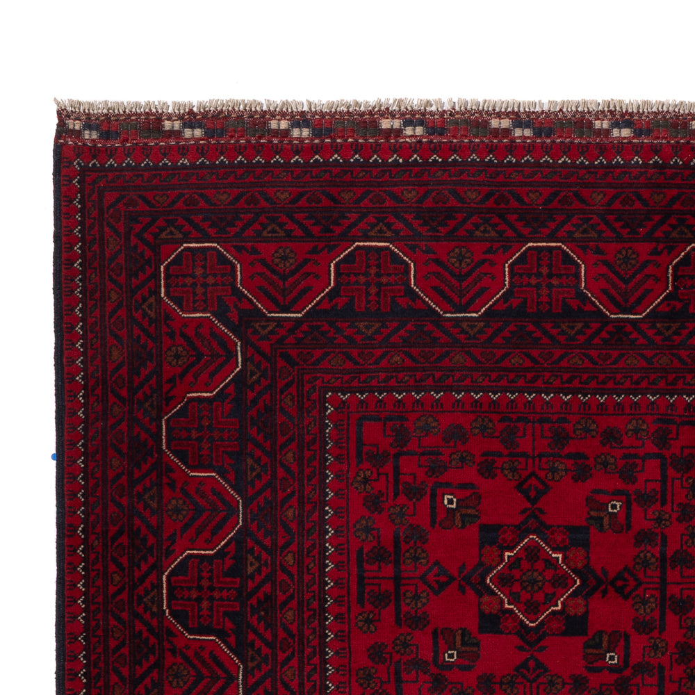 Afghan Rug - Kunduz - 242 x 161 cm - dark red