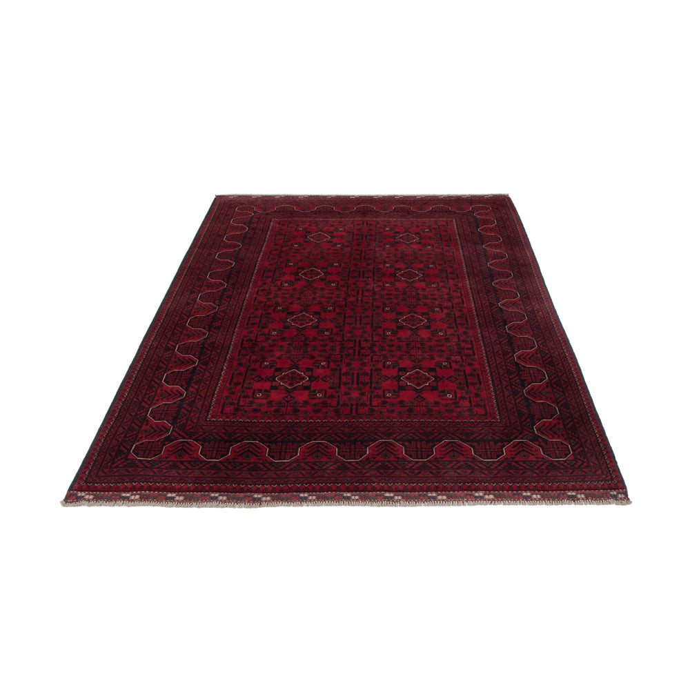 Afghan Rug - Kunduz - 242 x 161 cm - dark red