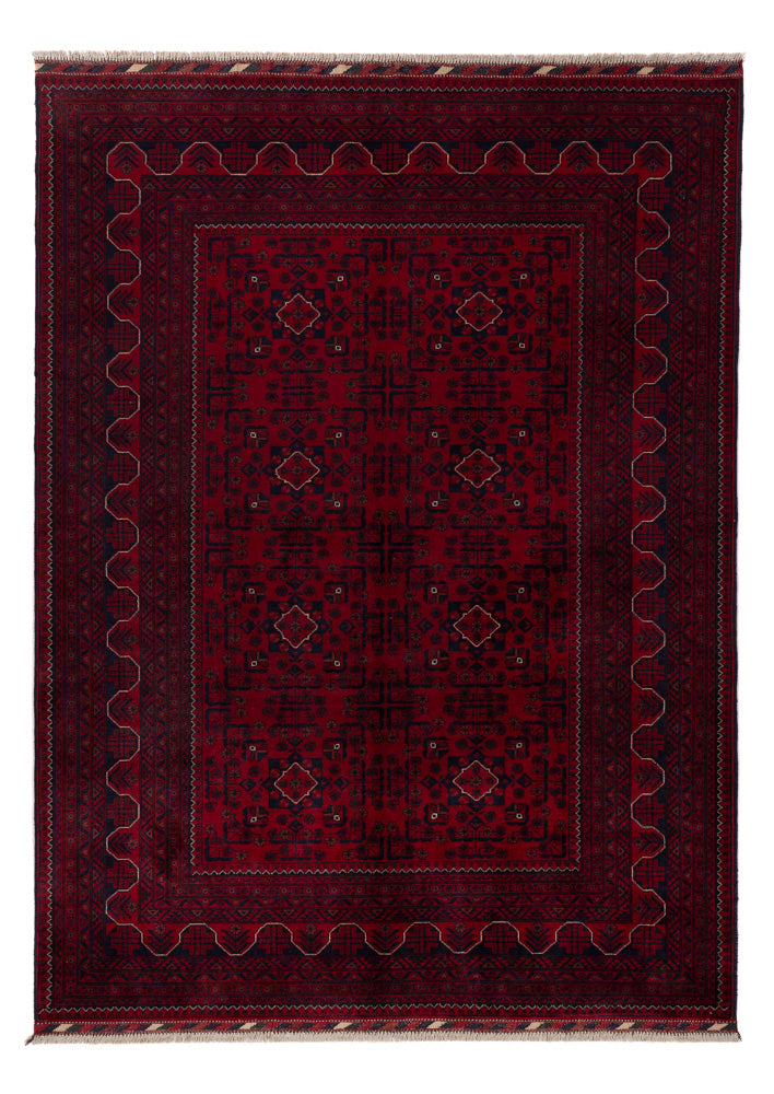 Afghan Rug - Kunduz - 233 x 170 cm - dark red