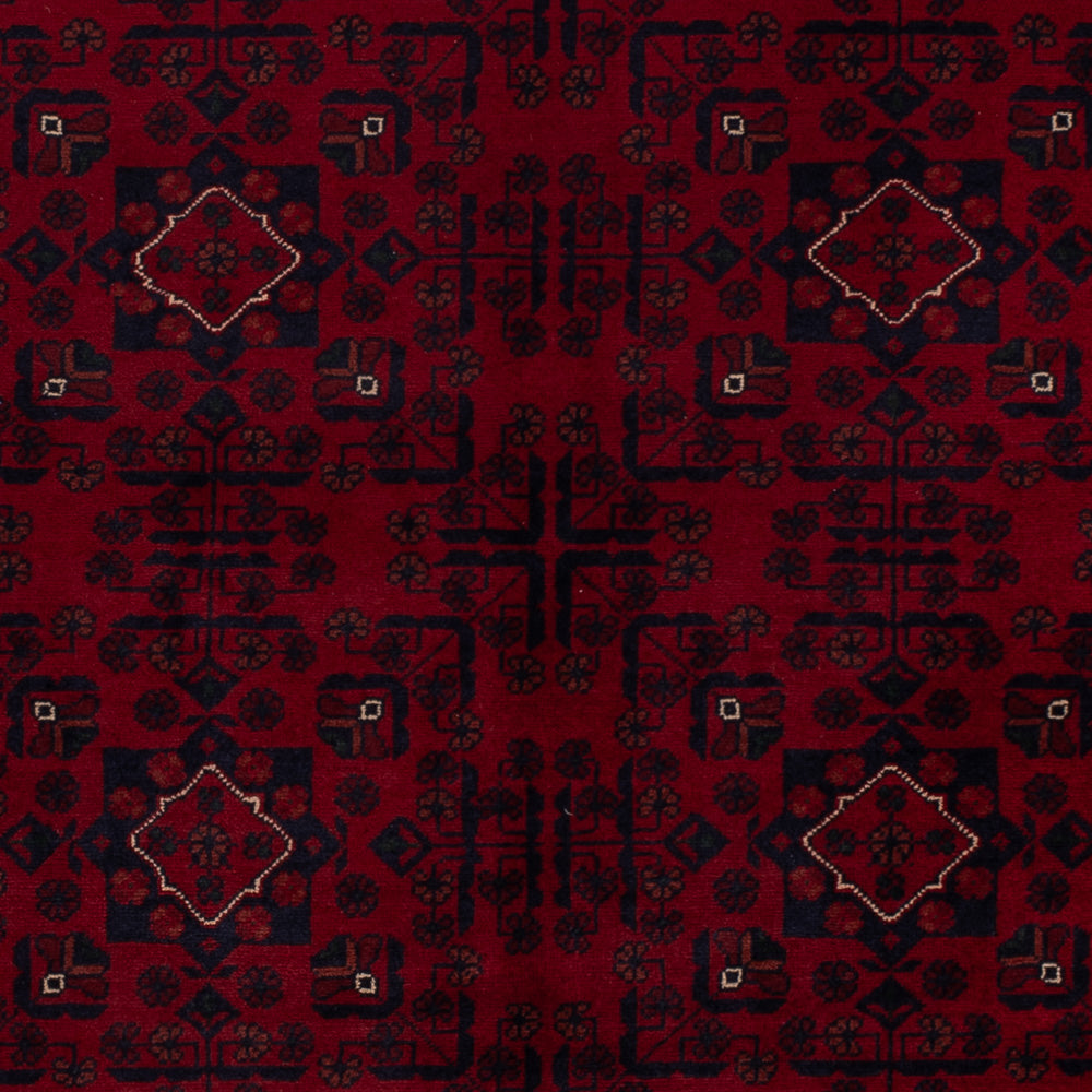 Afghan Rug - Kunduz - 233 x 170 cm - dark red