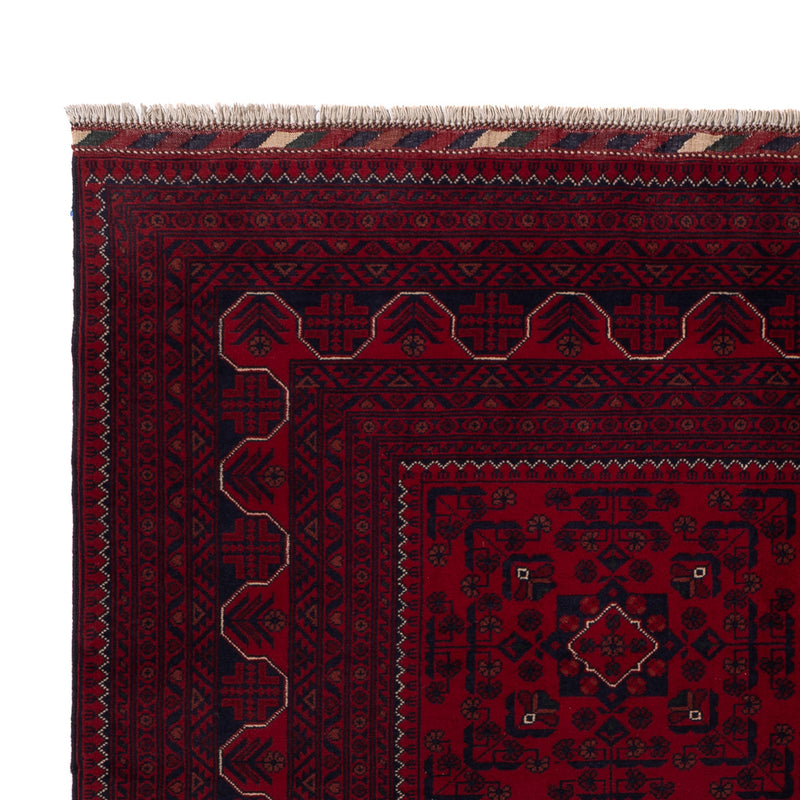 Afghan Rug - Kunduz - 233 x 170 cm - dark red