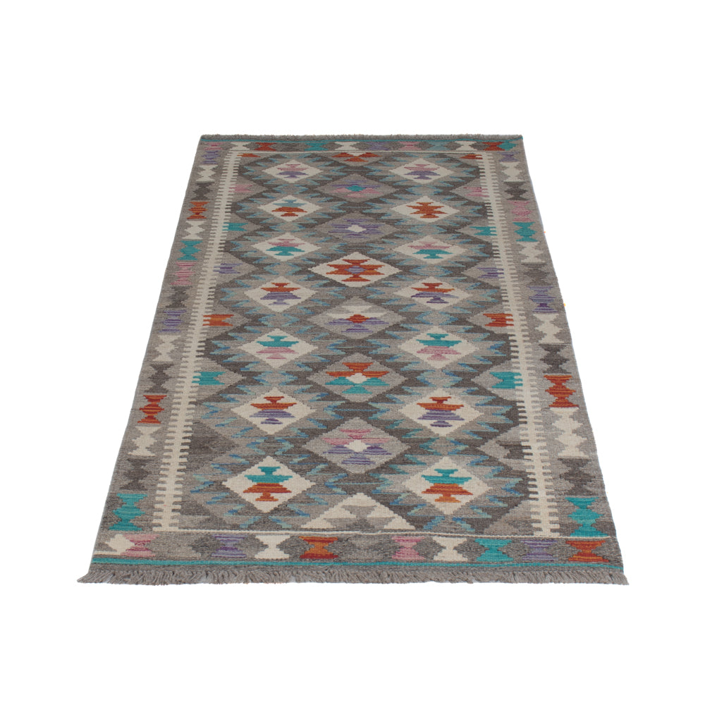 Runner Kelim Rug - Splash - 195 x 82 cm - multicolored