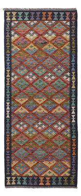 Runner Kelim Rug - Splash - 198 x 82 cm - multicolored